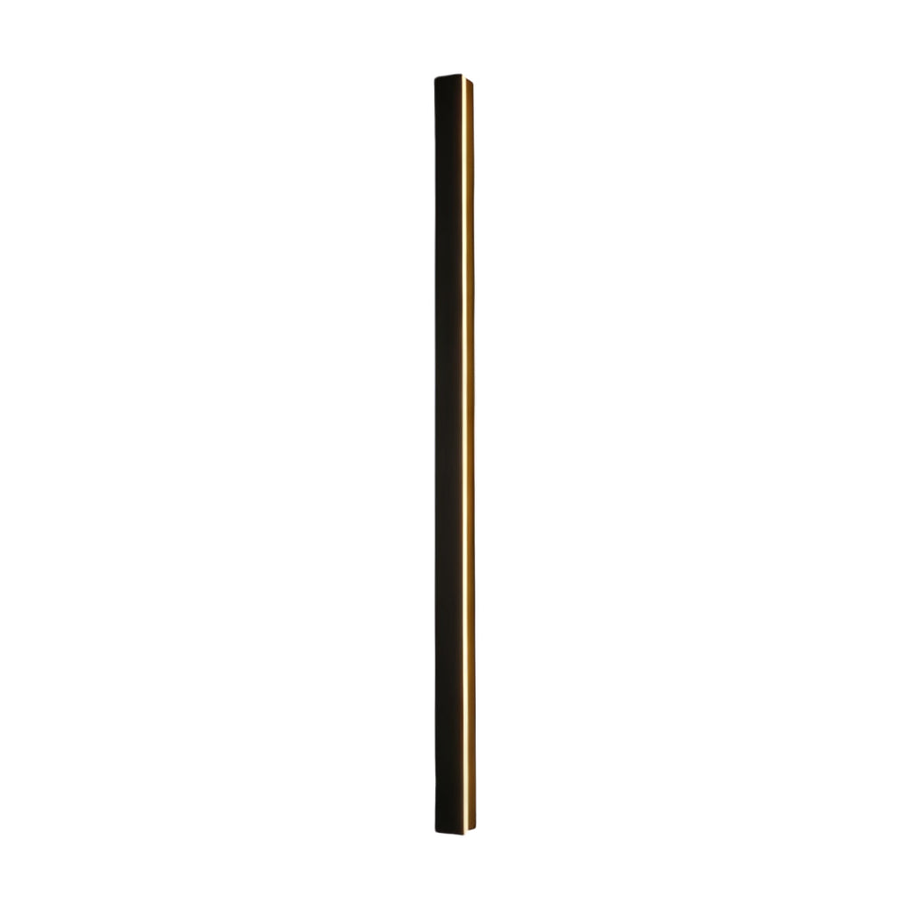 Modern Black LED Linear Wall Sconce for Outdoor Garden Lighting