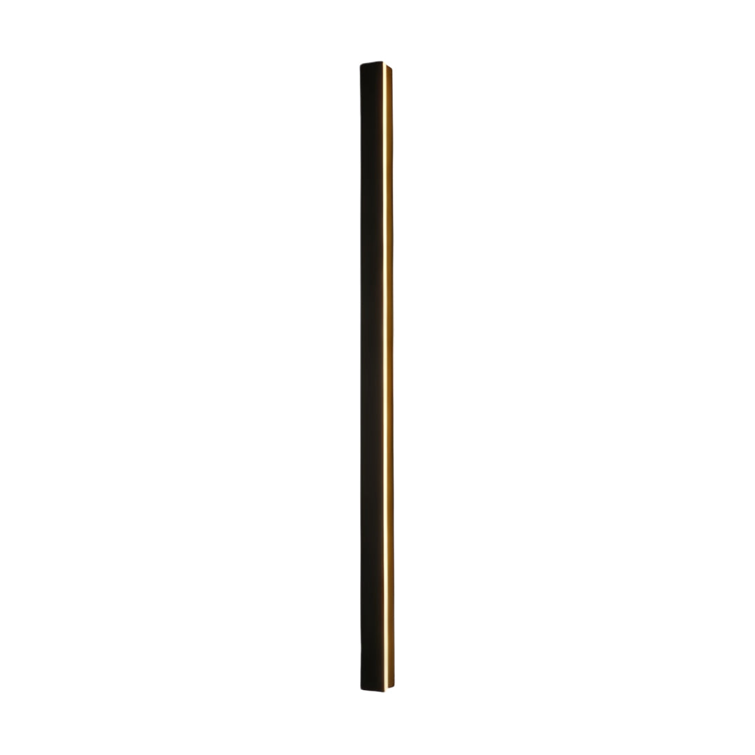 Modern Black LED Linear Wall Sconce for Outdoor Garden Lighting