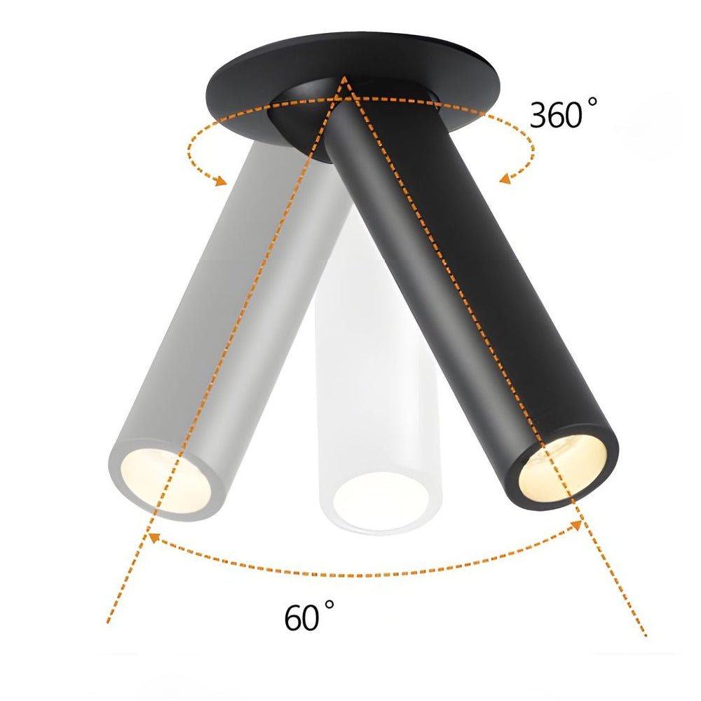 Sleek White LED Surface Spotlight Long Tube for Kitchen and Office Lighting
