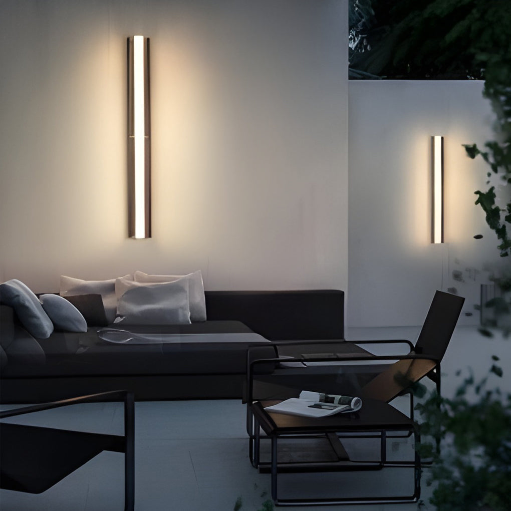 Modern Waterproof LED Solar Wall Light for Outdoor Patios & Gardens