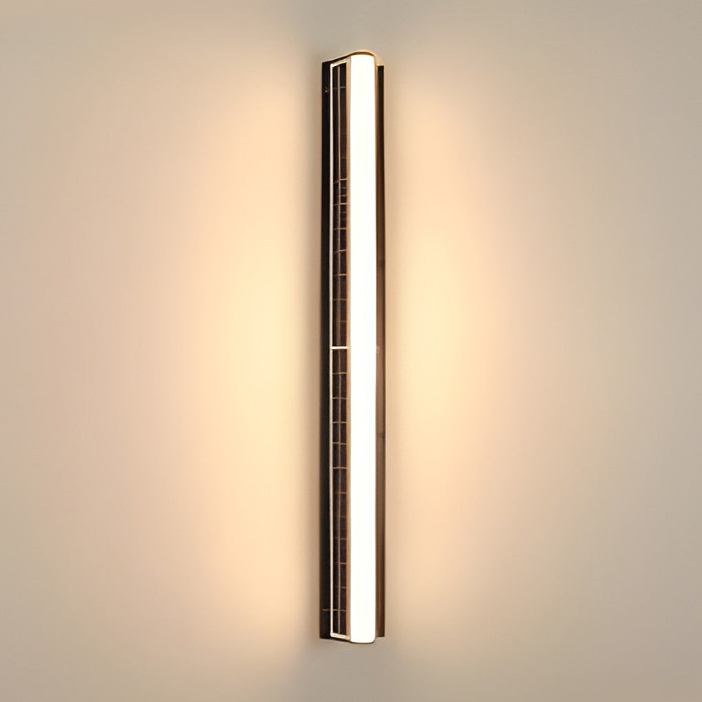 Modern Waterproof LED Solar Wall Light for Outdoor Patios & Gardens