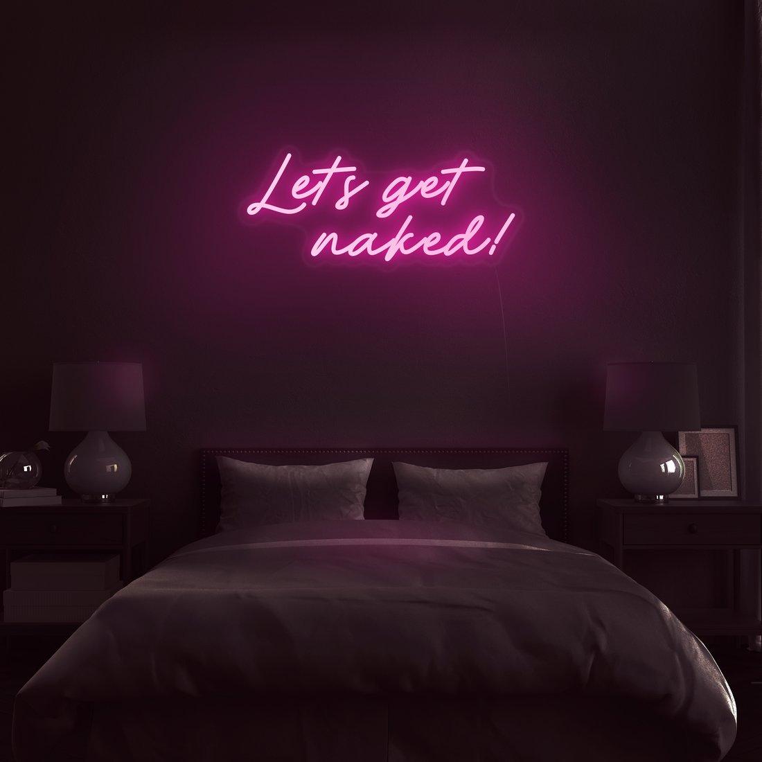 Bright Pink LED Neon Wall Light Sign for Bedroom Decor