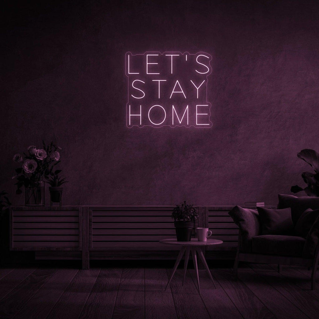 Cozy Home Atmosphere Decorative LED Neon Sign in Warm White for Living Room