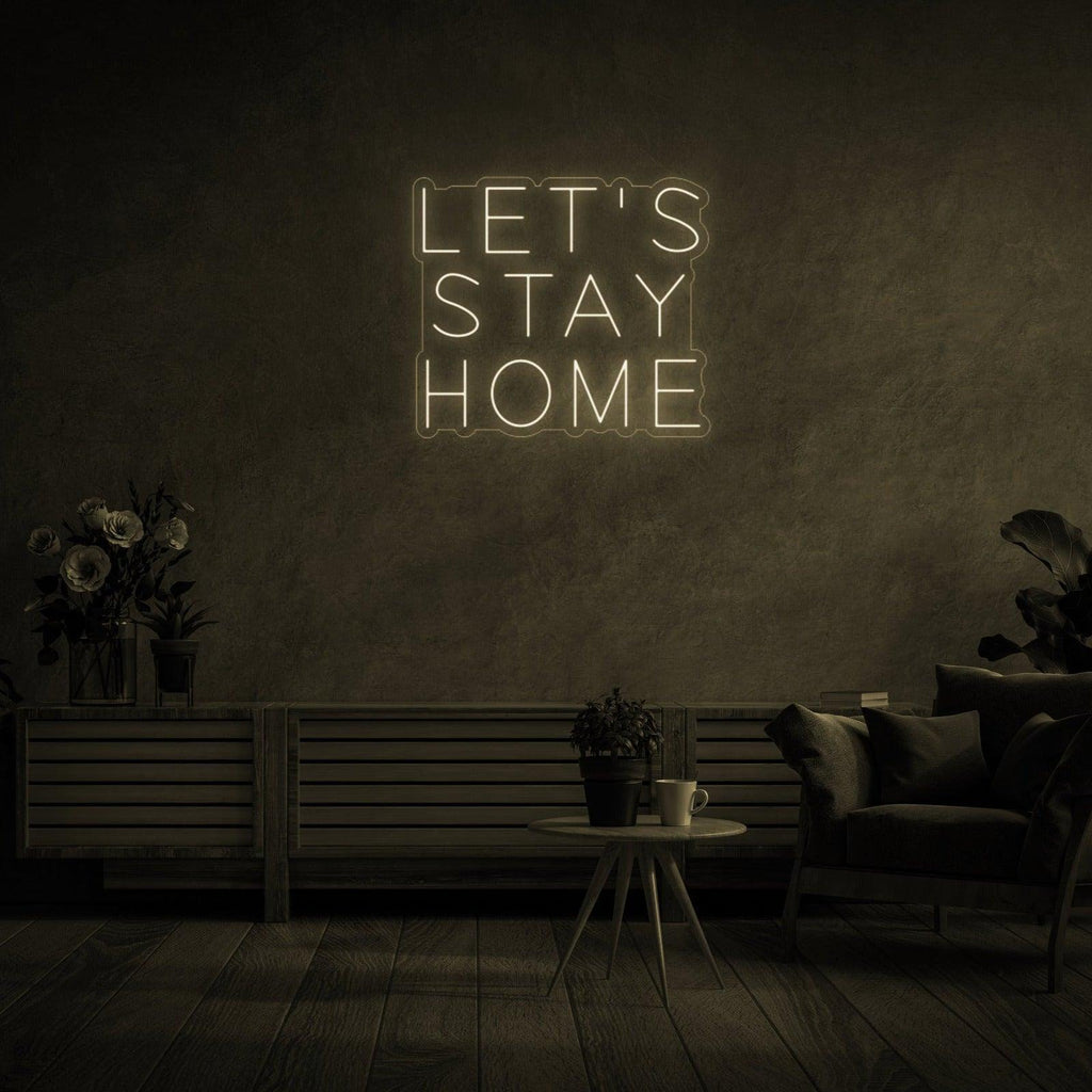 Cozy Home Atmosphere Decorative LED Neon Sign in Warm White for Living Room