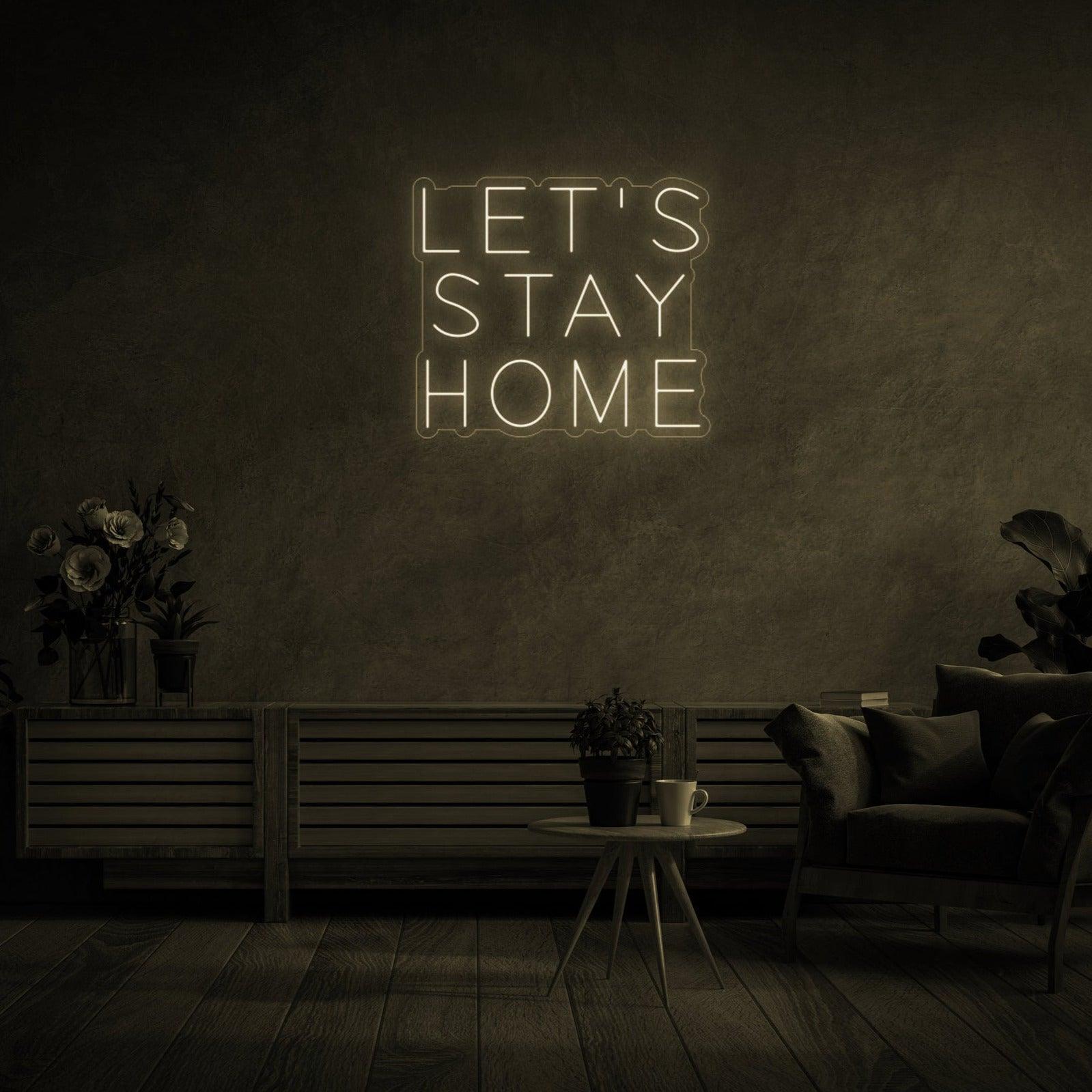 Cozy Home Atmosphere Decorative LED Neon Sign in Warm White for Living Room