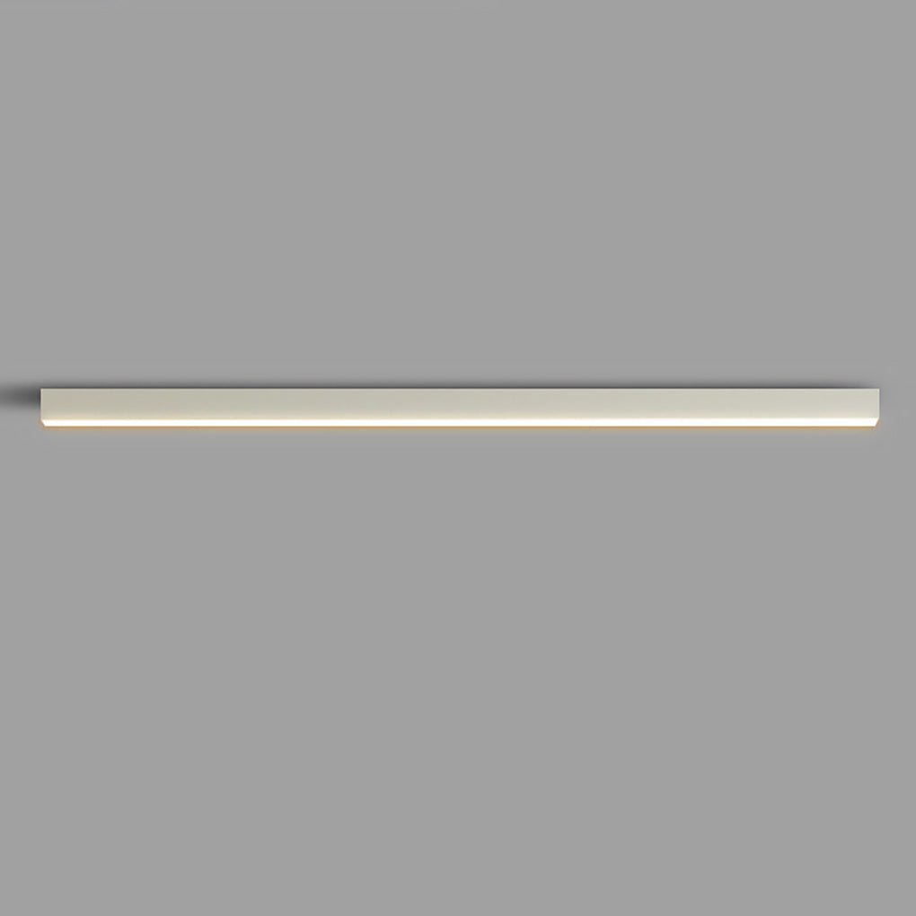 Sleek White Linear LED Ceiling Light Fixture for Modern Living Spaces
