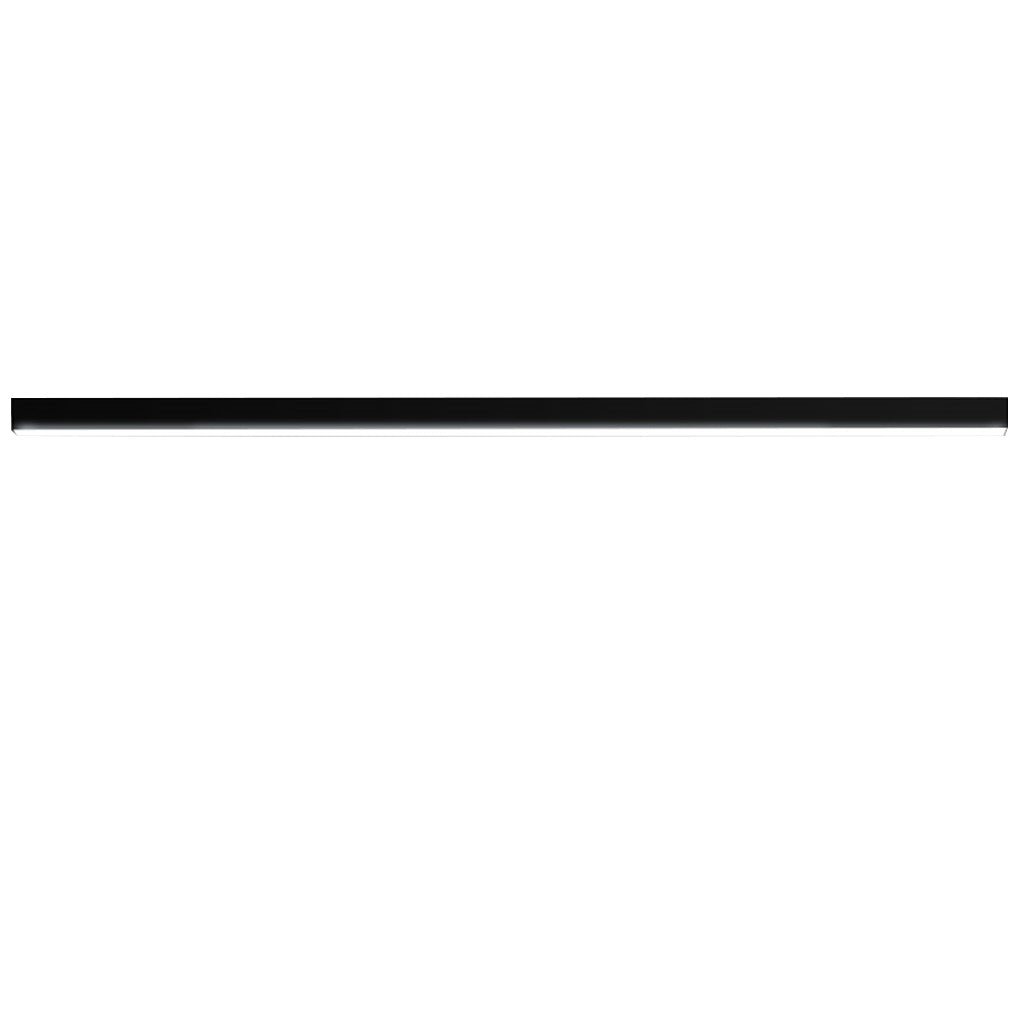 Sleek Black Linear LED Ceiling Light Fixture for Modern Living Spaces