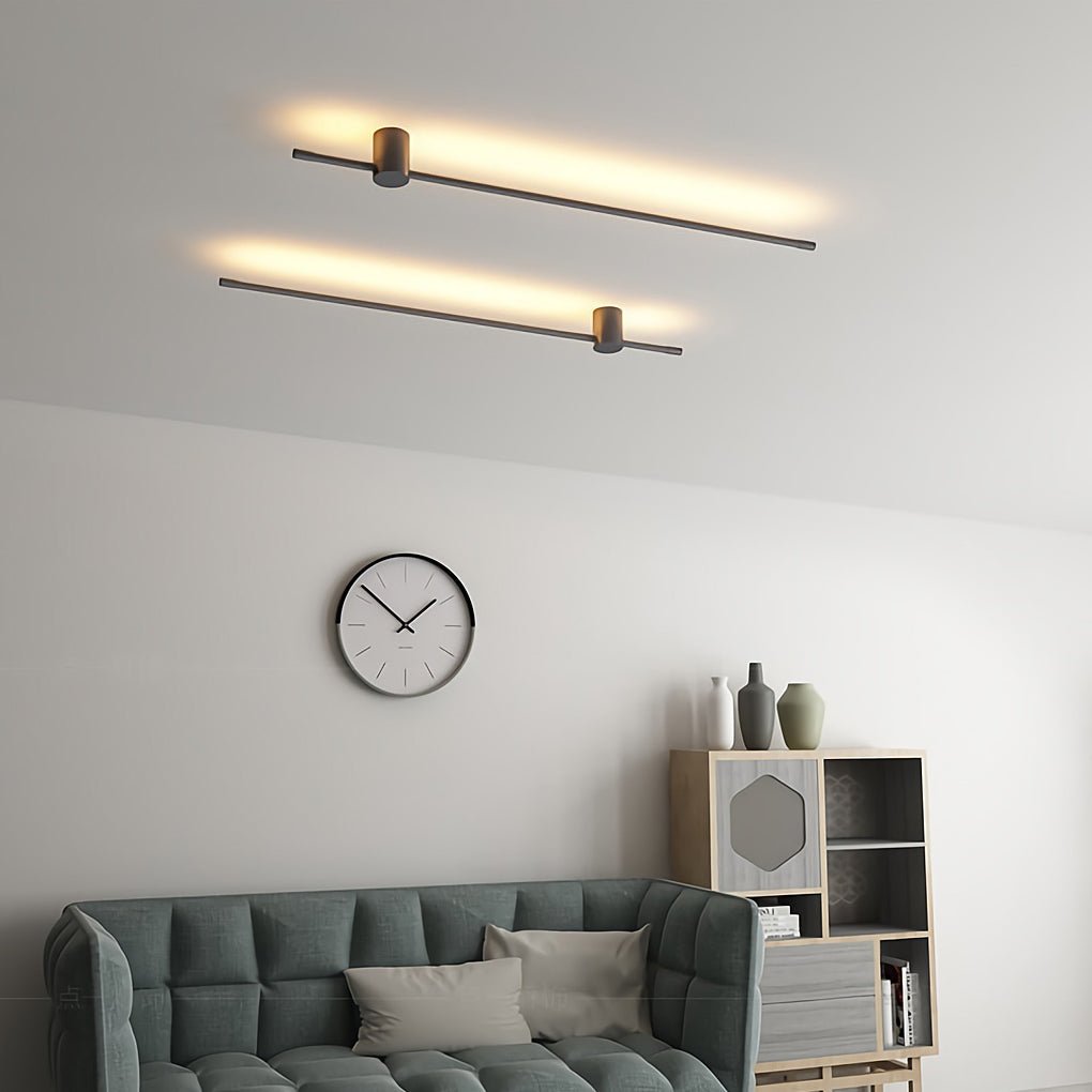 Nordic Ultra-Thin Linear LED Wall Light Fixture for Entryway or Hallway