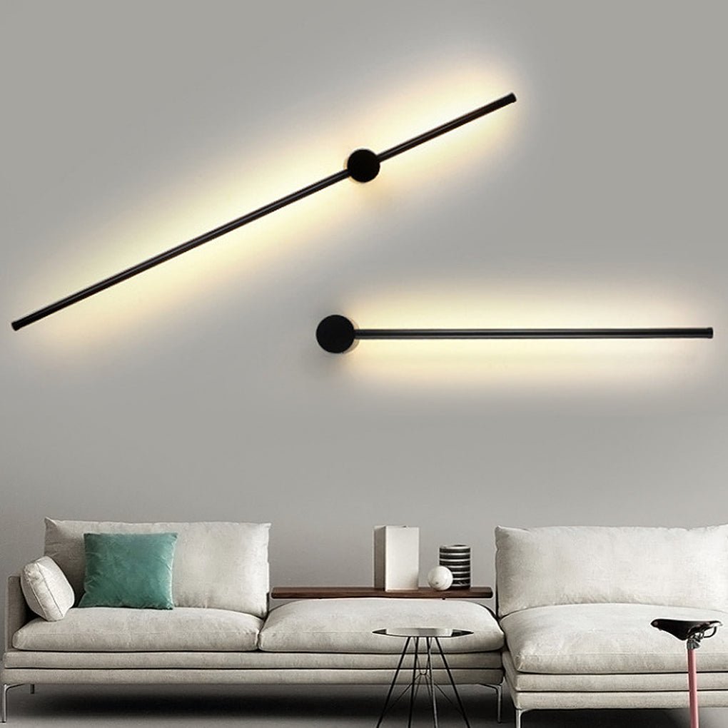 Nordic Ultra-Thin Linear LED Wall Light Fixture for Entryway or Hallway