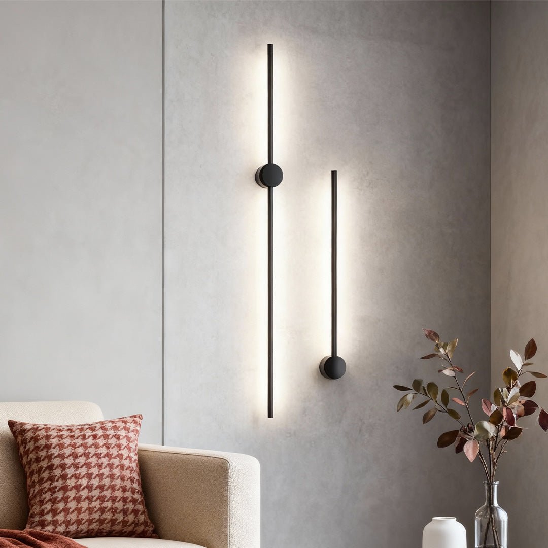 Nordic Ultra-Thin Linear LED Wall Light Fixture for Entryway or Hallway