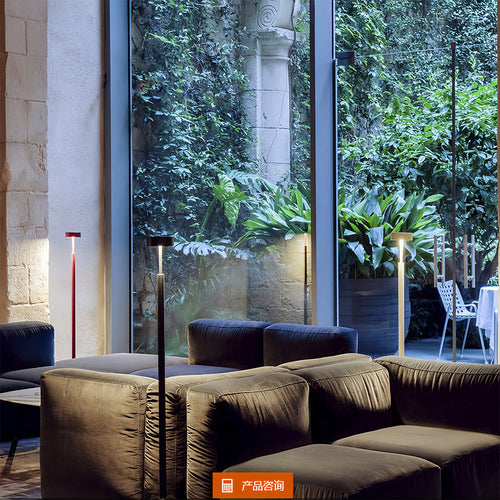Chic Dimmable Petite Modern Floor Lamp in Black for Living Room Reading