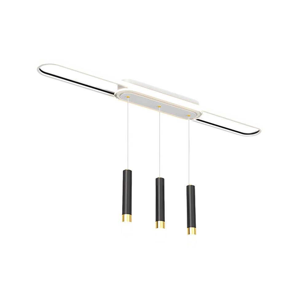 Modern White Circular LED Ceiling Light Fixture for Living Room Dining