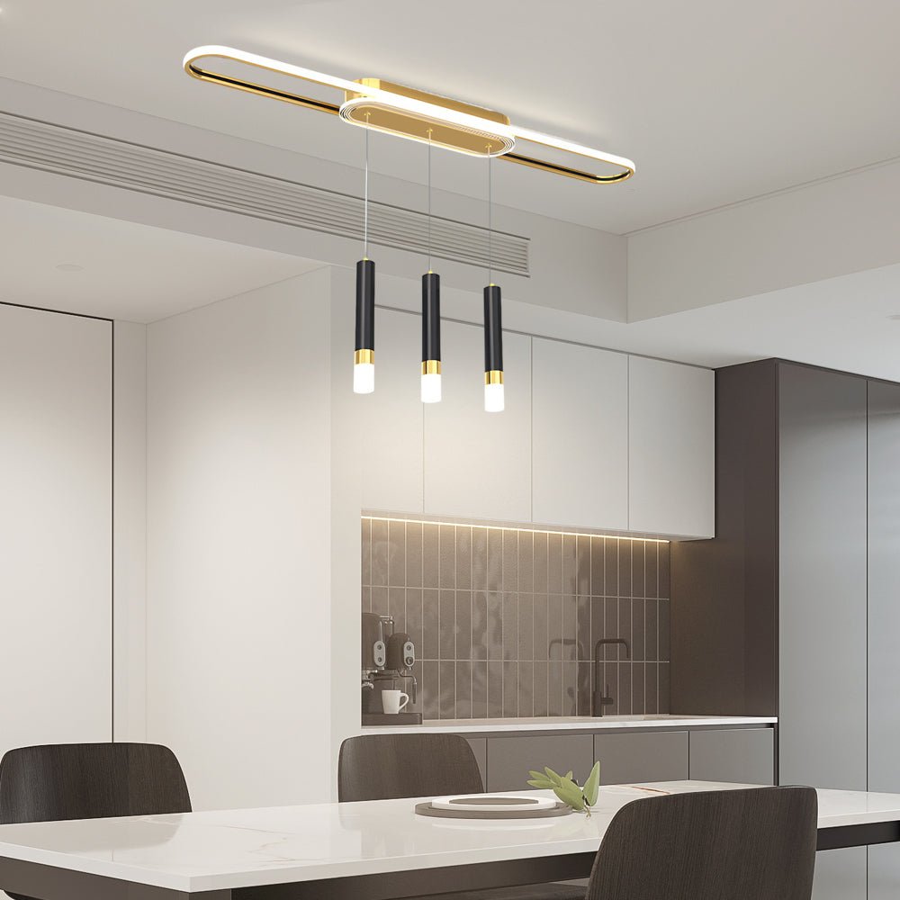 Modern White Circular LED Ceiling Light Fixture for Living Room Dining