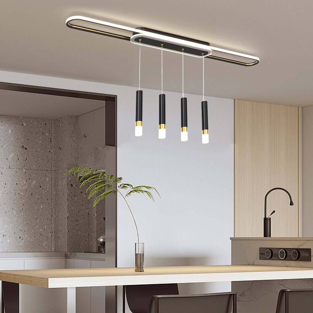 Modern White Circular LED Ceiling Light Fixture for Living Room Dining