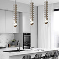Colorful Spiral Metal Pendant Light Fixture for Modern Living Spaces