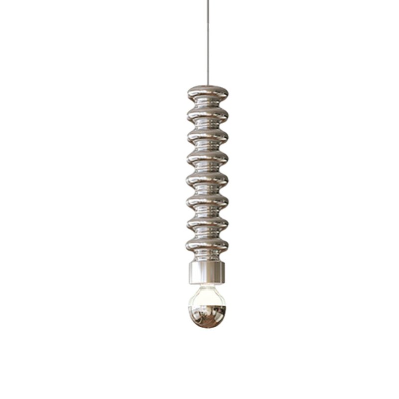 Colorful Spiral Metal Pendant Light Fixture for Modern Living Spaces