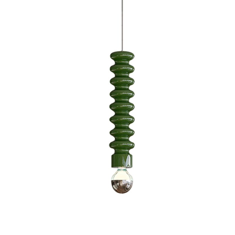 Colorful Spiral Metal Pendant Light Fixture for Modern Living Spaces