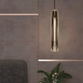 Post-Modern Long Crystal Tungsten LED Pendant Light for Living Room