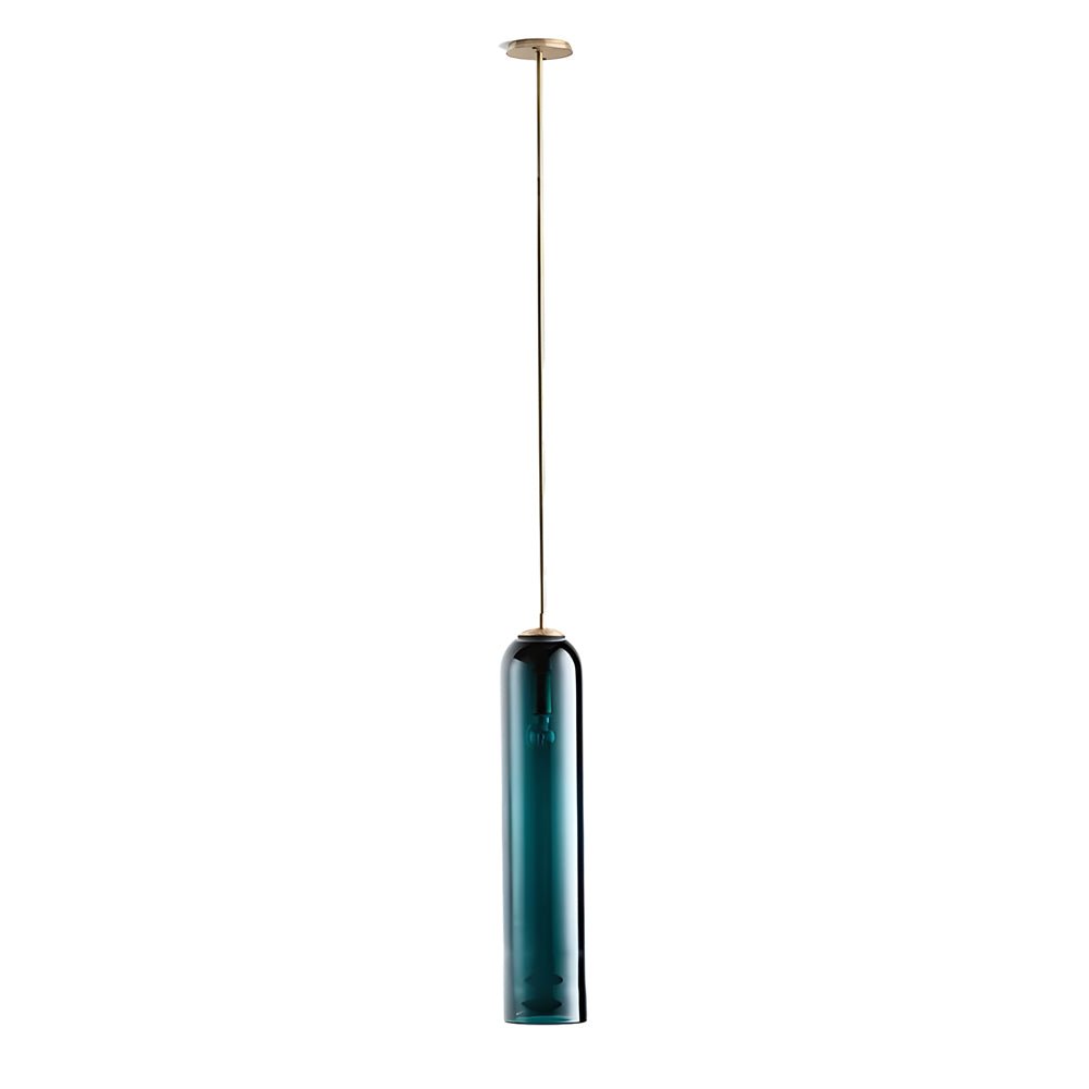 Elegant Long Glass Pendant Light with Luxury Hardware for Living Room