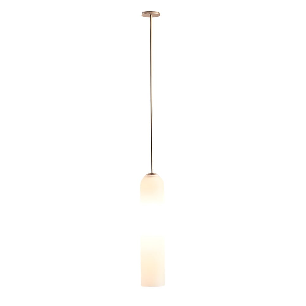 Elegant Long Glass Pendant Light with Luxury Hardware for Living Room