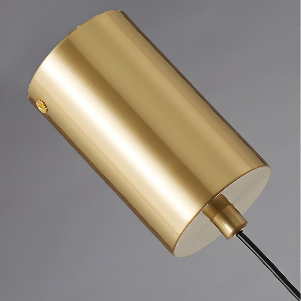 Long Copper Glass Pendant Light with 3-Step Dimming for Modern Spaces