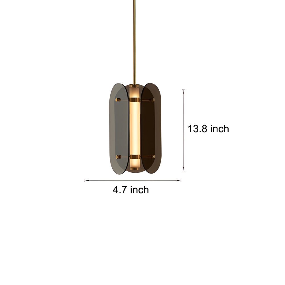 Nordic Style Round Glass LED Pendant Light for Modern Living Spaces