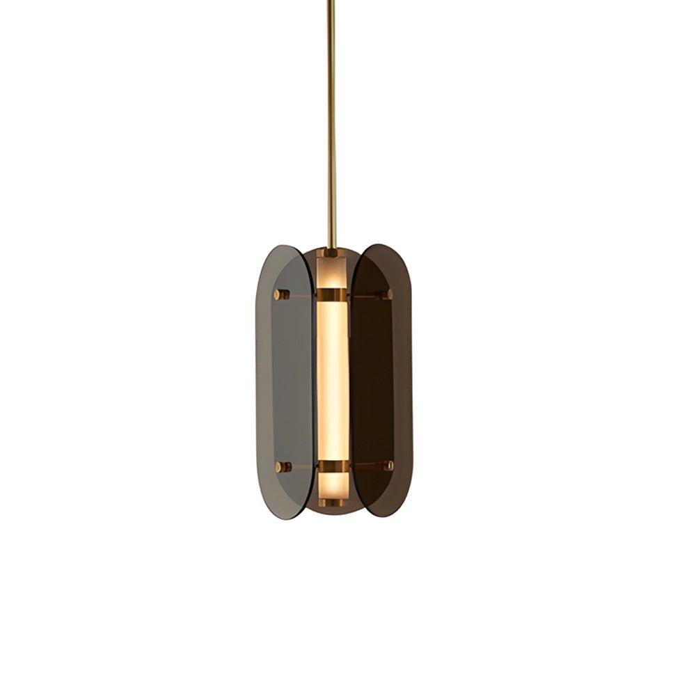 Nordic Style Round Glass LED Pendant Light for Modern Living Spaces