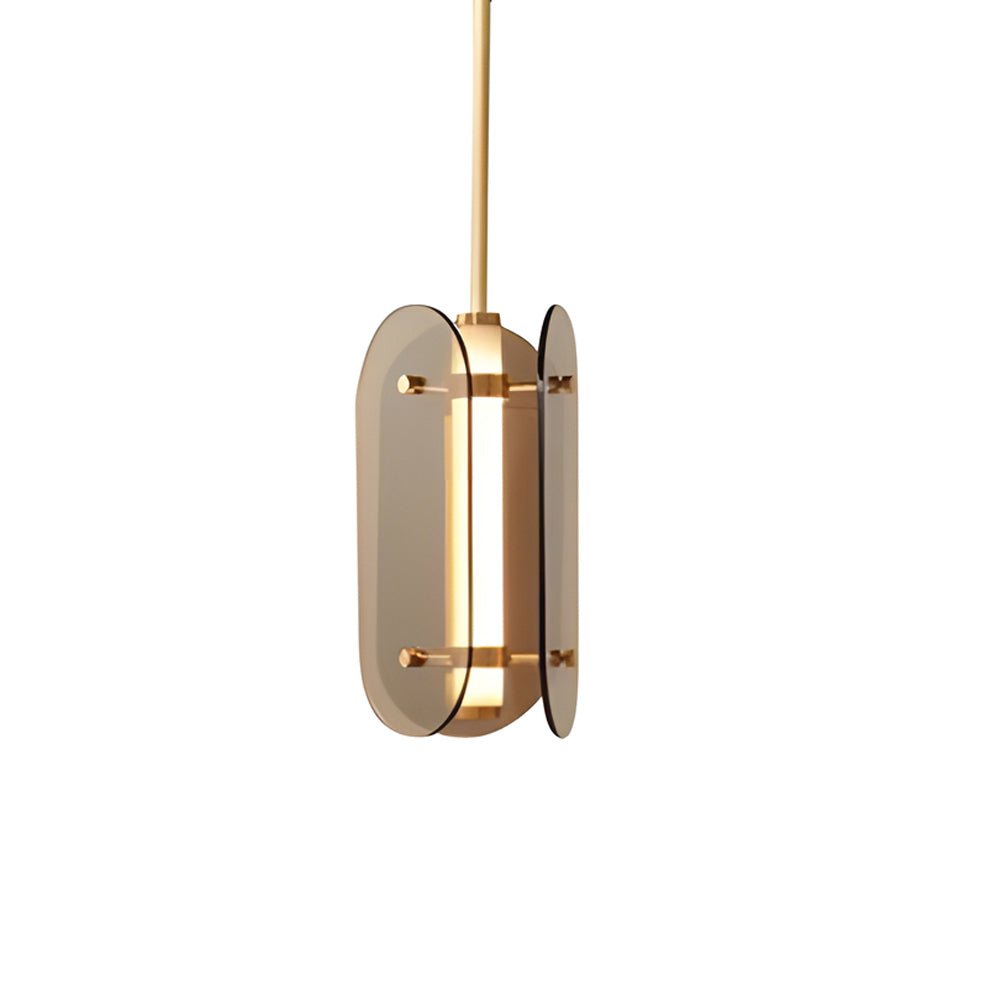 Nordic Style Round Glass LED Pendant Light for Modern Living Spaces