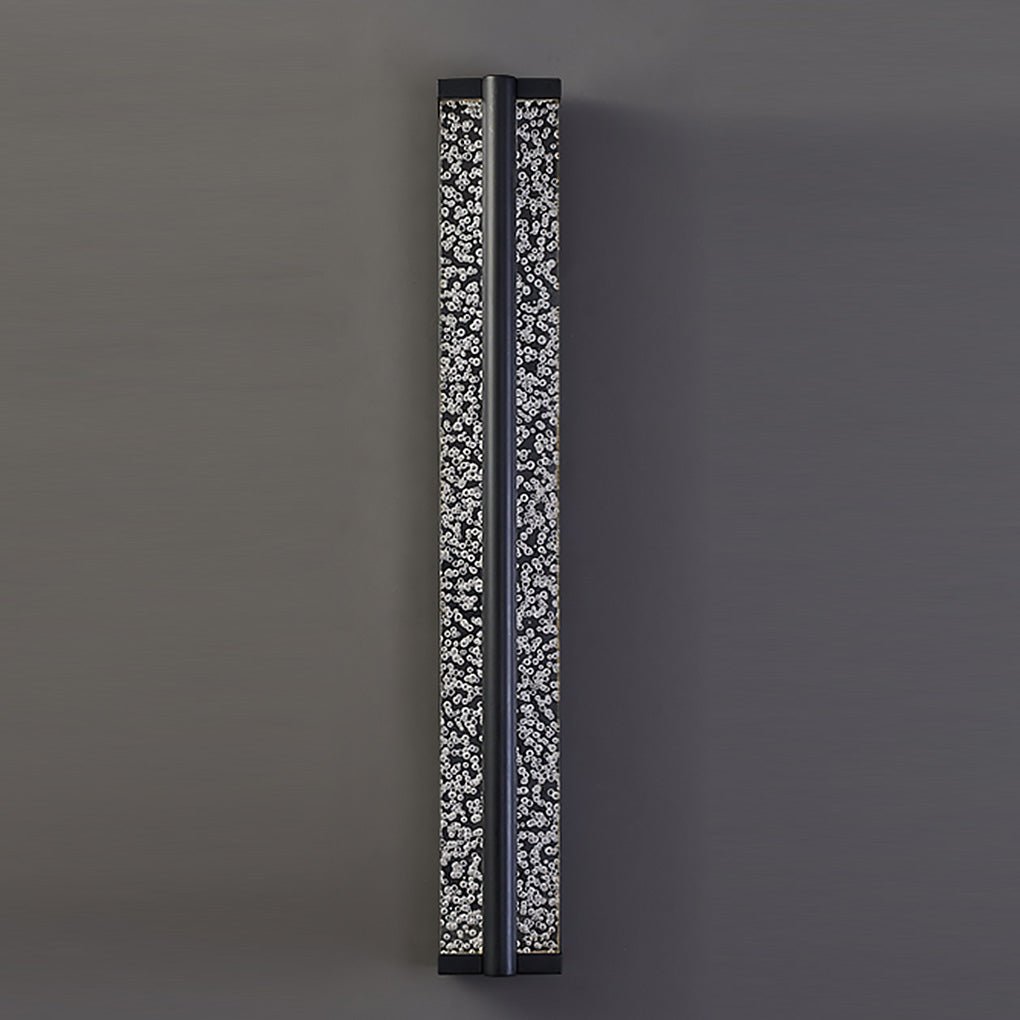 Elegant Black Stainless Steel Crystal Wall Sconce Lights for Modern Decor