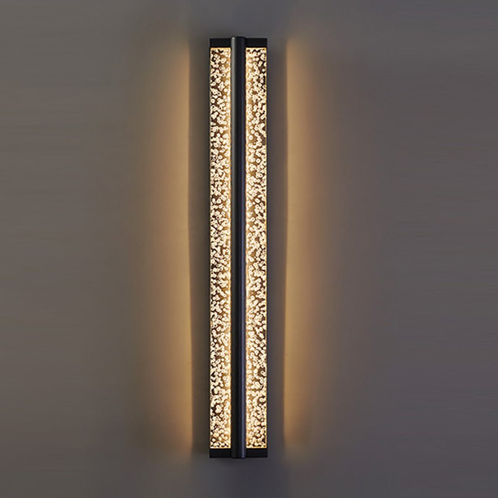 Elegant Black Stainless Steel Crystal Wall Sconce Lights for Modern Decor