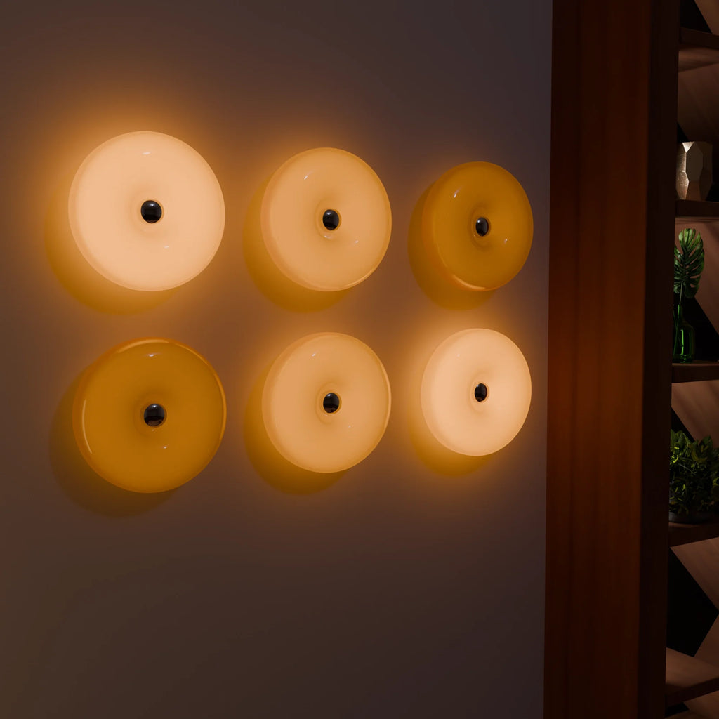 Elegant White Ceramic Donut Table Lamp for Living Room Bedroom Decor