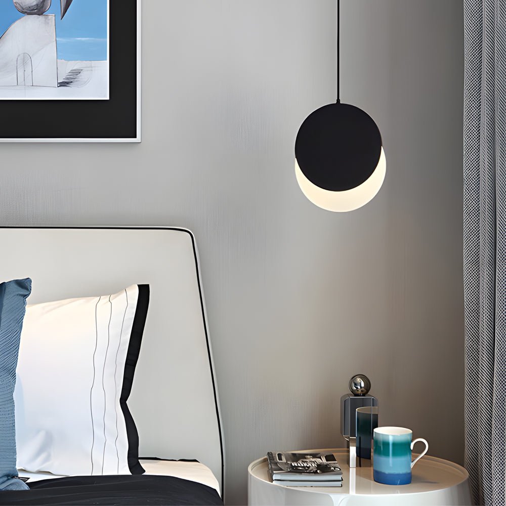 Modern Adjustable Black LED Pendant Light for Kitchen & Dining Room