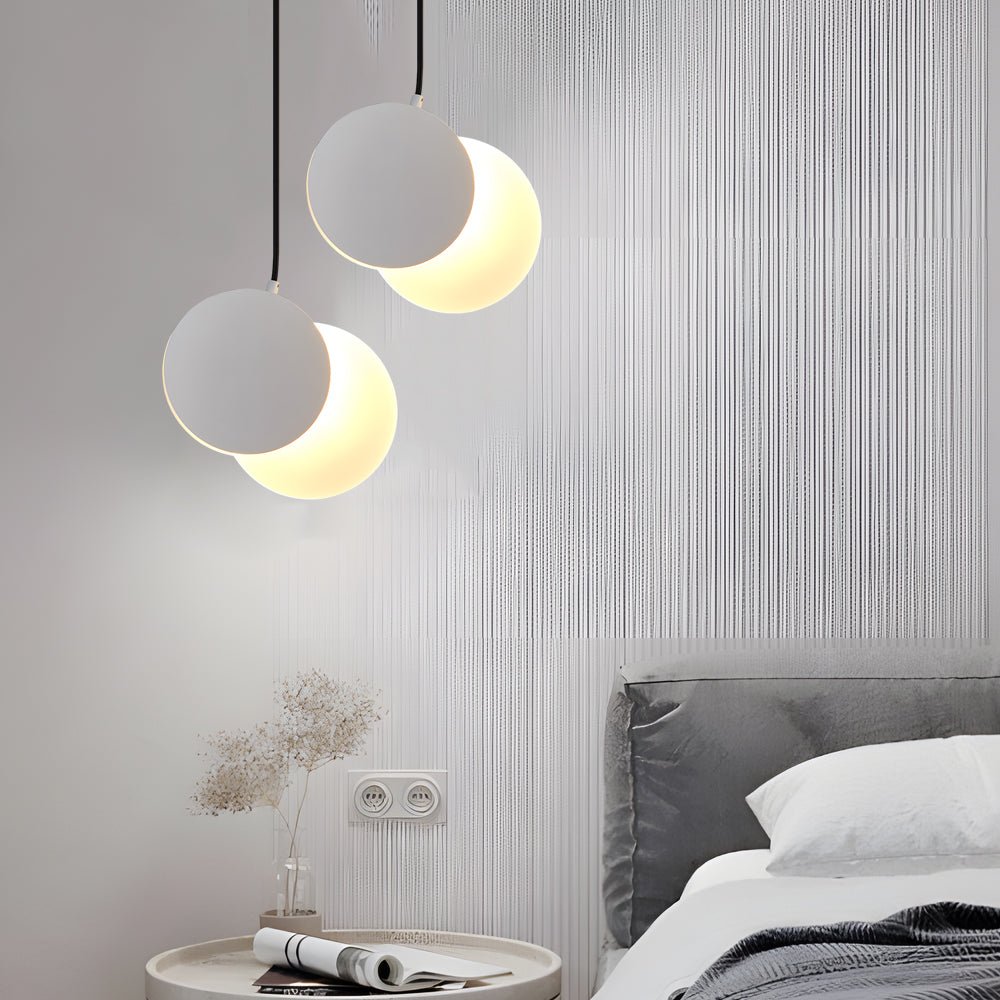 Modern Adjustable Silver LED Pendant Light for Kitchen or Dining Room