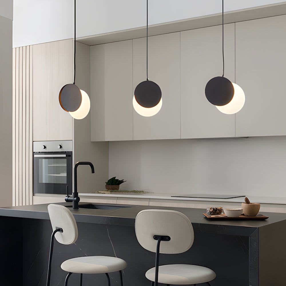 Modern Adjustable Silver LED Pendant Light for Kitchen or Dining Room