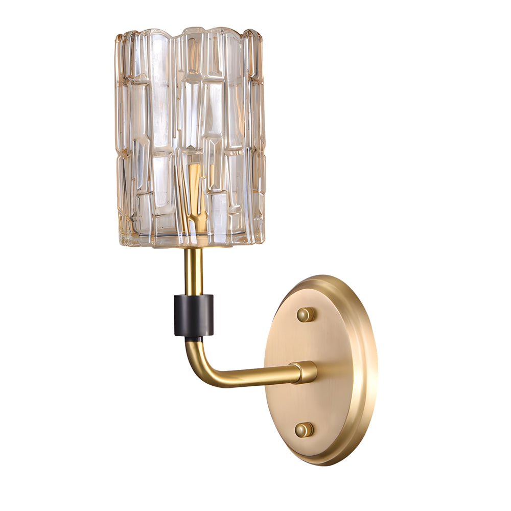 Luxurious Gold Crystal Wall Sconce Lamp for Elegant Living Room Decor