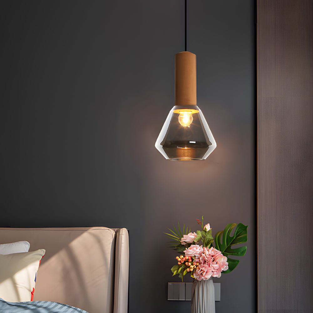 Luxury Copper Glass Jar Pendant Light Fixture for Living Room Decor