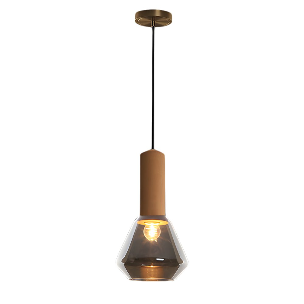 Luxury Copper Glass Jar Pendant Light Fixture for Living Room Decor