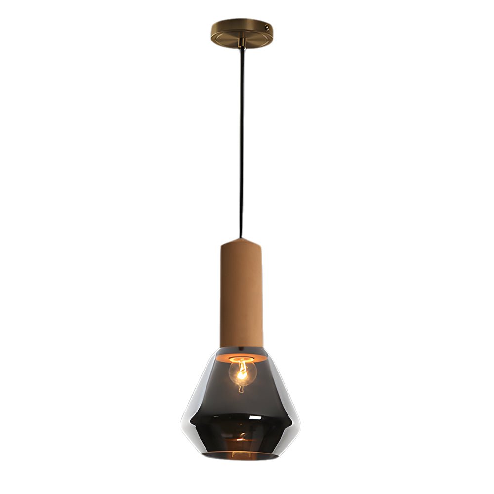 Luxury Copper Glass Jar Pendant Light Fixture for Living Room Decor
