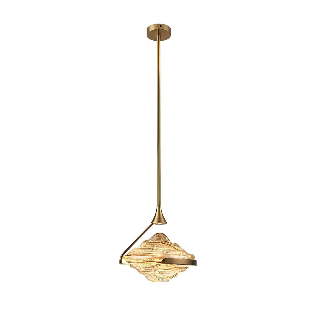 Elegant Glass UFO LED Pendant Light for Modern Bedroom Decor