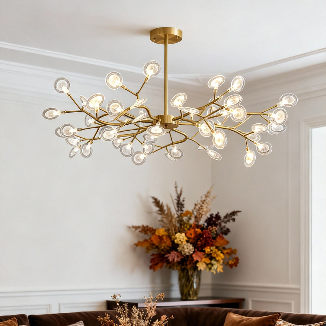 Modern White LED Firefly Pendant Light Fixture for Dining Room Decor