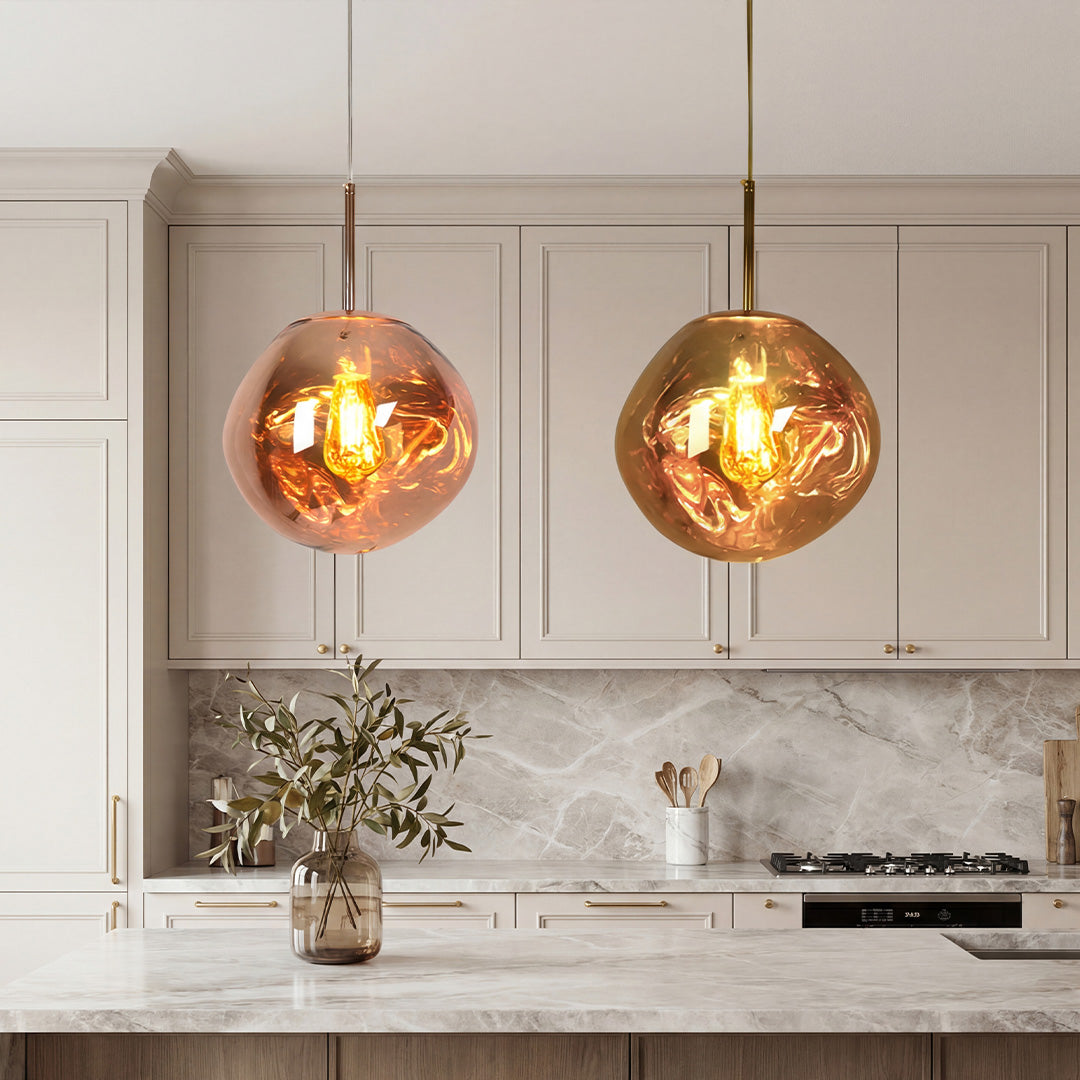 Elegant Melt Pendant Light in Metal for Modern Living Room Décor