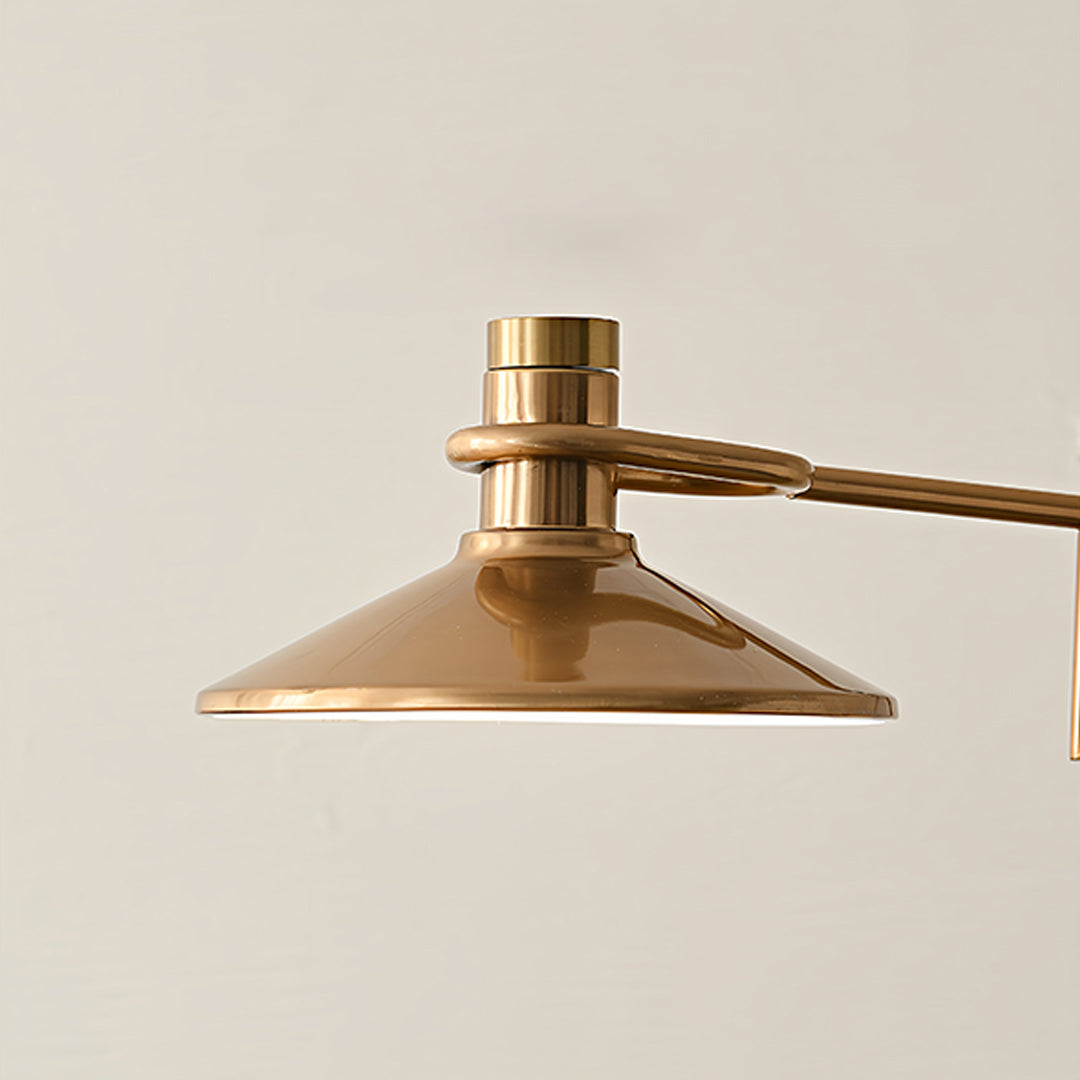 Adjustable Vintage Gold Industrial Floor Lamp for Living Room Decor