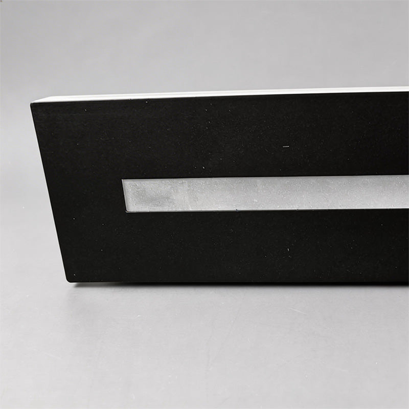 Sleek Black Iron LED Linear Wall Sconces for Modern Living Room Decor