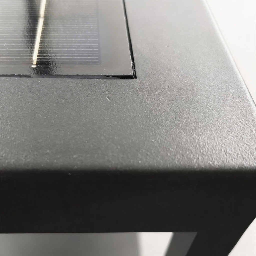 Modern Open-Frame Square Concrete LED Pillar Light for Outdoor Spaces