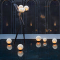 Waterproof Modern Acrylic Moon-Shaped Round Landscape Light Fixture