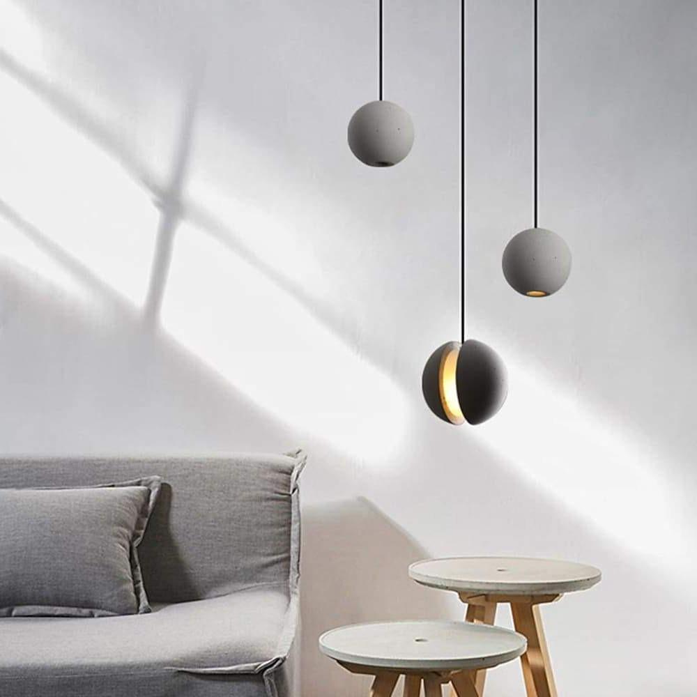 Rustic Terra Cotta Ceramic LED Pendant Light for Kitchen or Dining Room