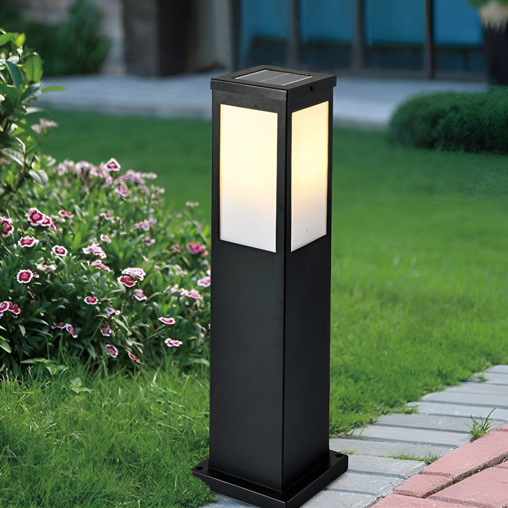 Industrial Solar-Powered Waterproof Bollard Pathway Light for Outdoors