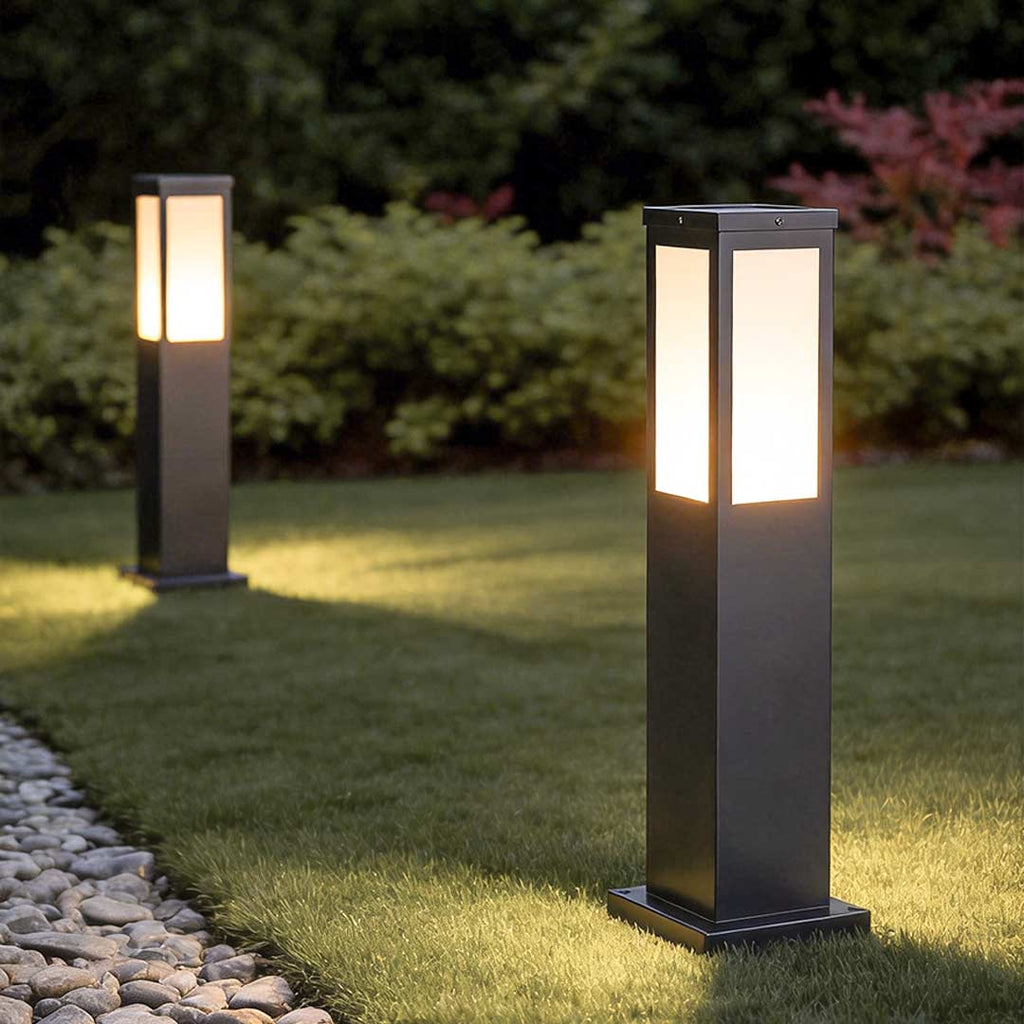 Industrial Solar-Powered Waterproof Bollard Pathway Light for Outdoors