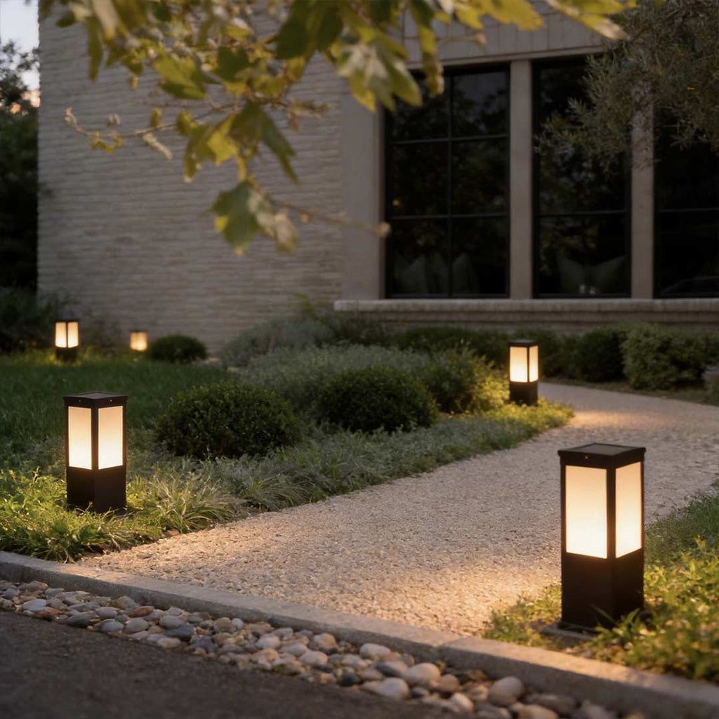 Industrial Solar-Powered Waterproof Bollard Pathway Light for Outdoors