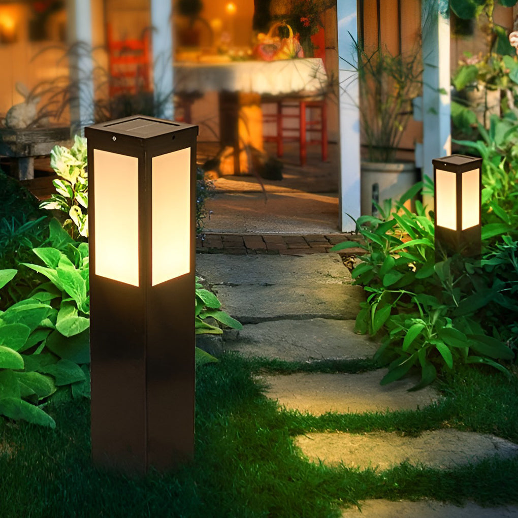 Industrial Solar-Powered Waterproof Bollard Pathway Light for Outdoors